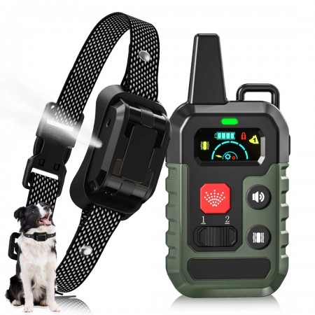 KAOXNU Citronella Dog Training Collar with Remote, 4 Modes Beep/Vibration/Spray/Spray Enhancement, Humane Dog Bark Collar, Safe Compact Easy IPX7, Rechargeable Spray Collar, 330Yard 【Only Work with Remote】