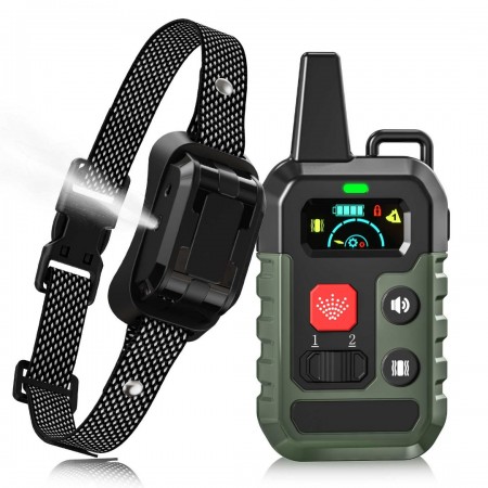 AEQNJV Citronella Dog Training Collar with Remote, 4 Modes Beep/Vibration/Spray/Spray Enhancement, Humane Dog Bark Collar, Safe Compact Easy IPX7, Rechargeable Spray Collar, 330Yard 【Only Work with Remote】