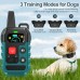 PQJDFX Citronella Dog Training Collar with Remote, Beep/Vibration/Spray/Spray Enhancement, Humane Dog Bark Collar, Safe Compact Easy IPX7, Rechargeable Spray Collar, 330Yard 【Only Work with Remote】