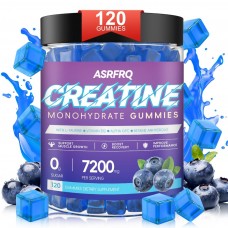 ASRFRQ Creatine Monohydrate Gummies for Men & Women 120 CT - 5600mg of Creatine Monohydrate per Serving, Chewable Creatine Monohydrate for Muscle Support & Energy Boost, Sugar Free, Vegan