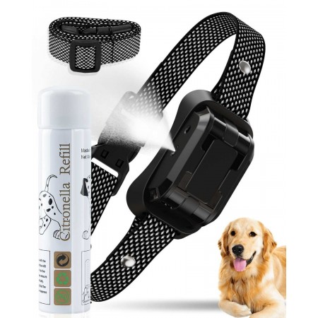 OCKCE Citronella Bark Collar [Spray Refill] Spray Dog Training Collar, Safer Citronella Dog Bark Collars, Humane Spray Bark for L/M/S Dogs IP65 Waterproof Dog Spray Bark Collar