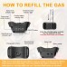 QSKUDP Citronella Bark Collar [NO Spray Refill] Spray Dog Training Collar, Safer Citronella Dog Bark Collars, Humane Spray Bark for L/M/S Dogs IP65 Waterproof Dog Spray Bark Collar