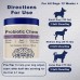 NJKLJV Probiotics for Dogs Dog Probiotic Chews and Digestive Enzymes Prebiotic Health Gut Itchy Skin Probioticos Itching Diarrhea Chew Supplements Canine Pet Prebiotics 30 Natural Soft Chewable Tablets